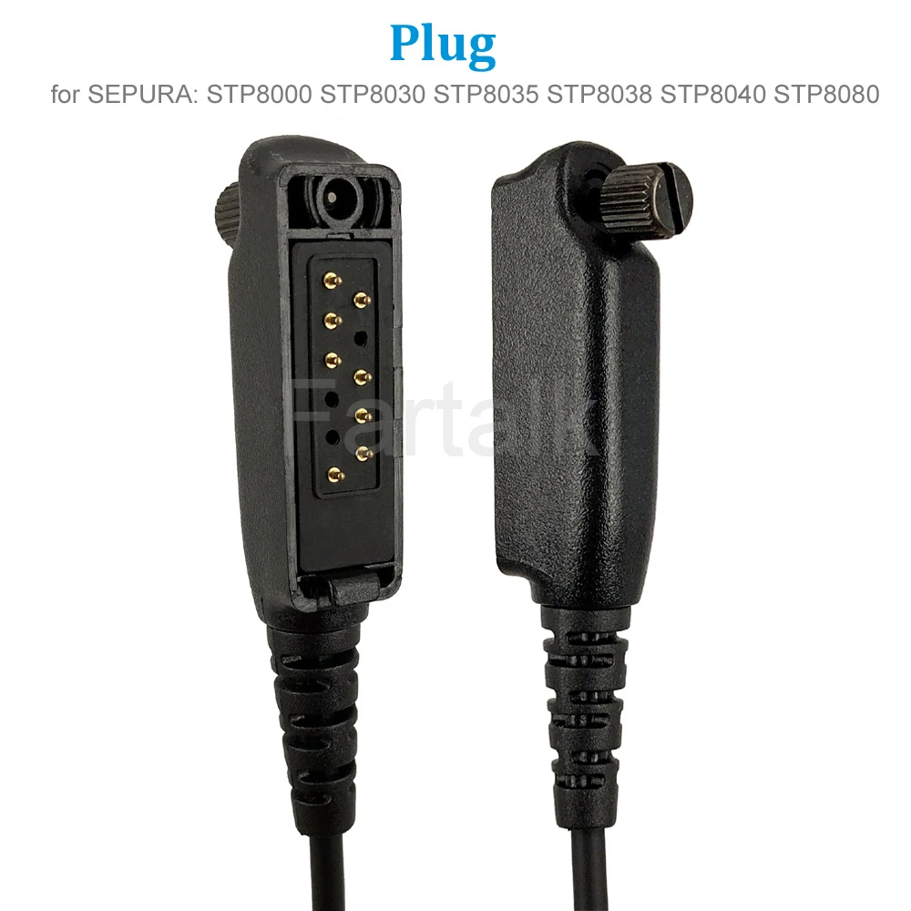 Telescopic Throat Vibration Mic for Sepura STP8000 STP8030 STP8035 STP8038 STP8040 STP8080 Walkie Talkie Headset Earpiece