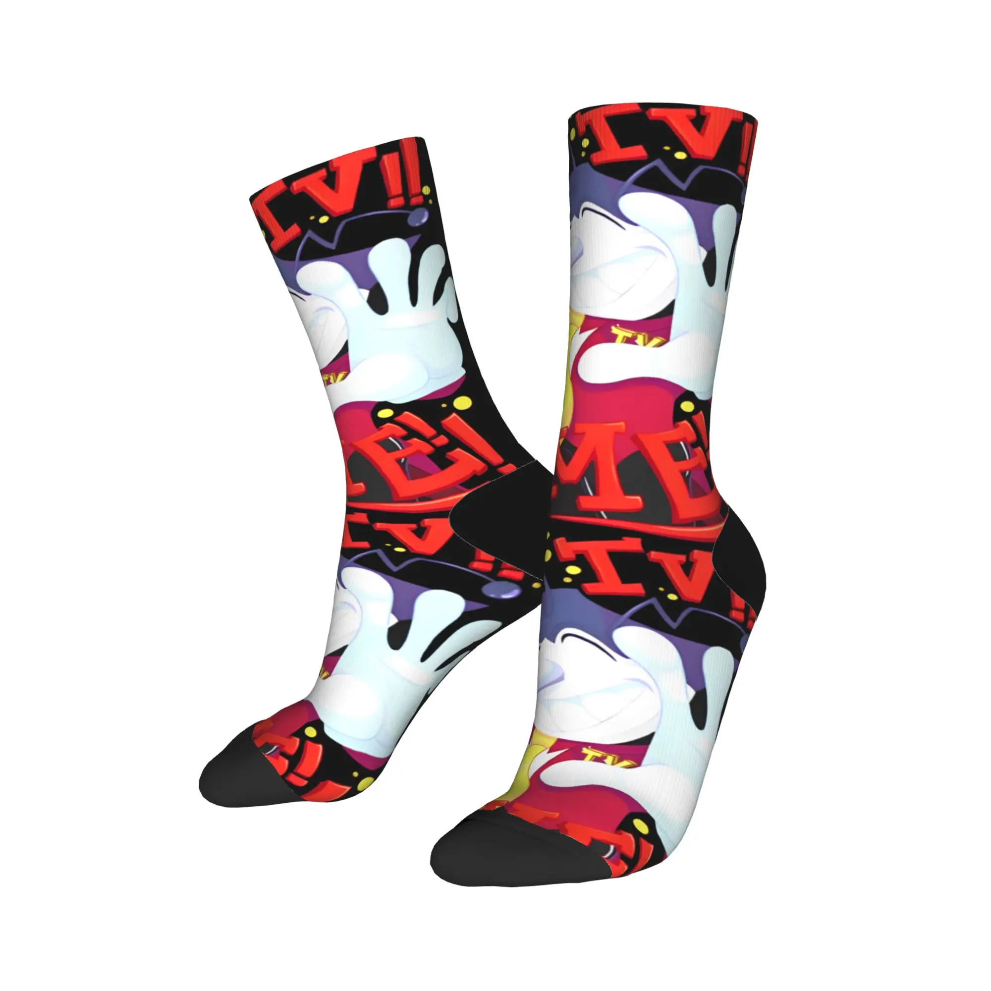Nuevos calcetines para hombre Harajuku Deltarune Mr Ant Tenna TV Time calcetín Gaming gráfico calcetines de mujer Primavera Verano Otoño Invierno
