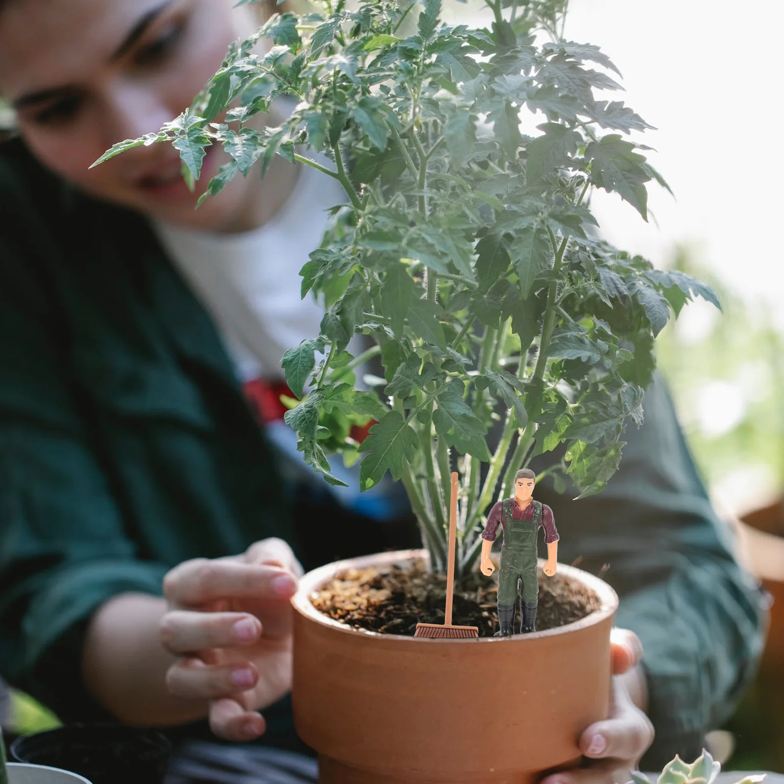 11 pezzi modello di scena per attrezzi agricoli mini ornamento strumento per l'allevamento di verdure decorazione per bambini