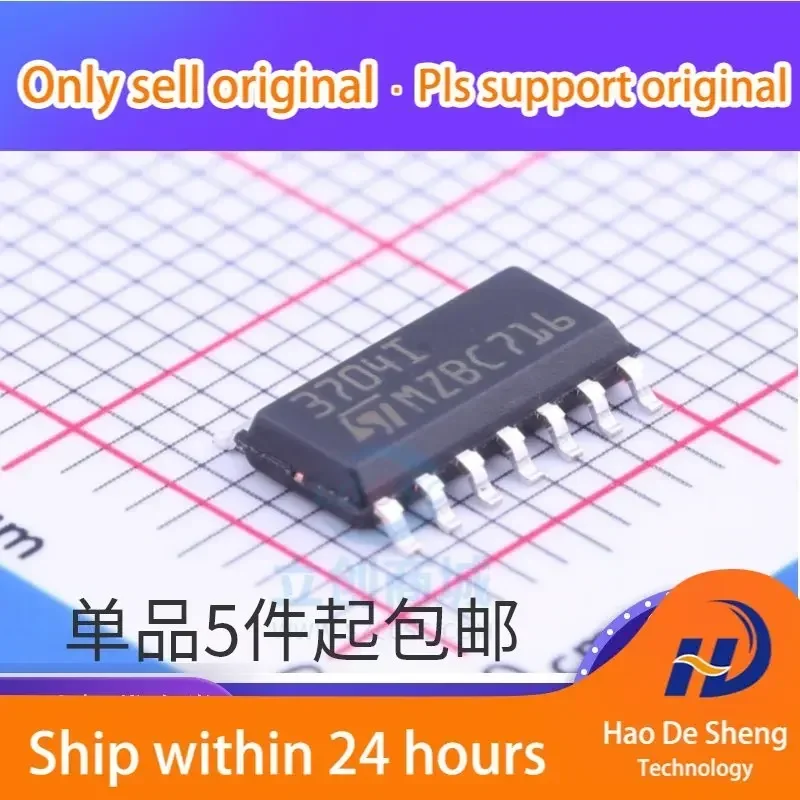 

10 шт./лот TS3704IDT Logo 3704I ST TSSOP14 Линейный компаратор IC, новый, оригинальный, в наличии