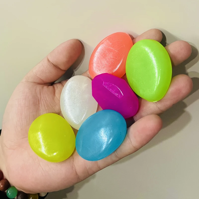 30 Piezas de Piedras Luminosas de Colores para Peceras, Jardines, Patios y Caminos, No Tóxicas, para Acuarios y Paisajes