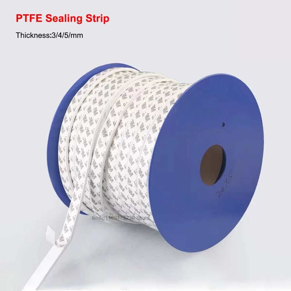 

PTFE Products Sponge Sealing Tape Seal Strip Expanded PTFE Joint Sealant Elastic Strip Thickness 3/4/5/mm