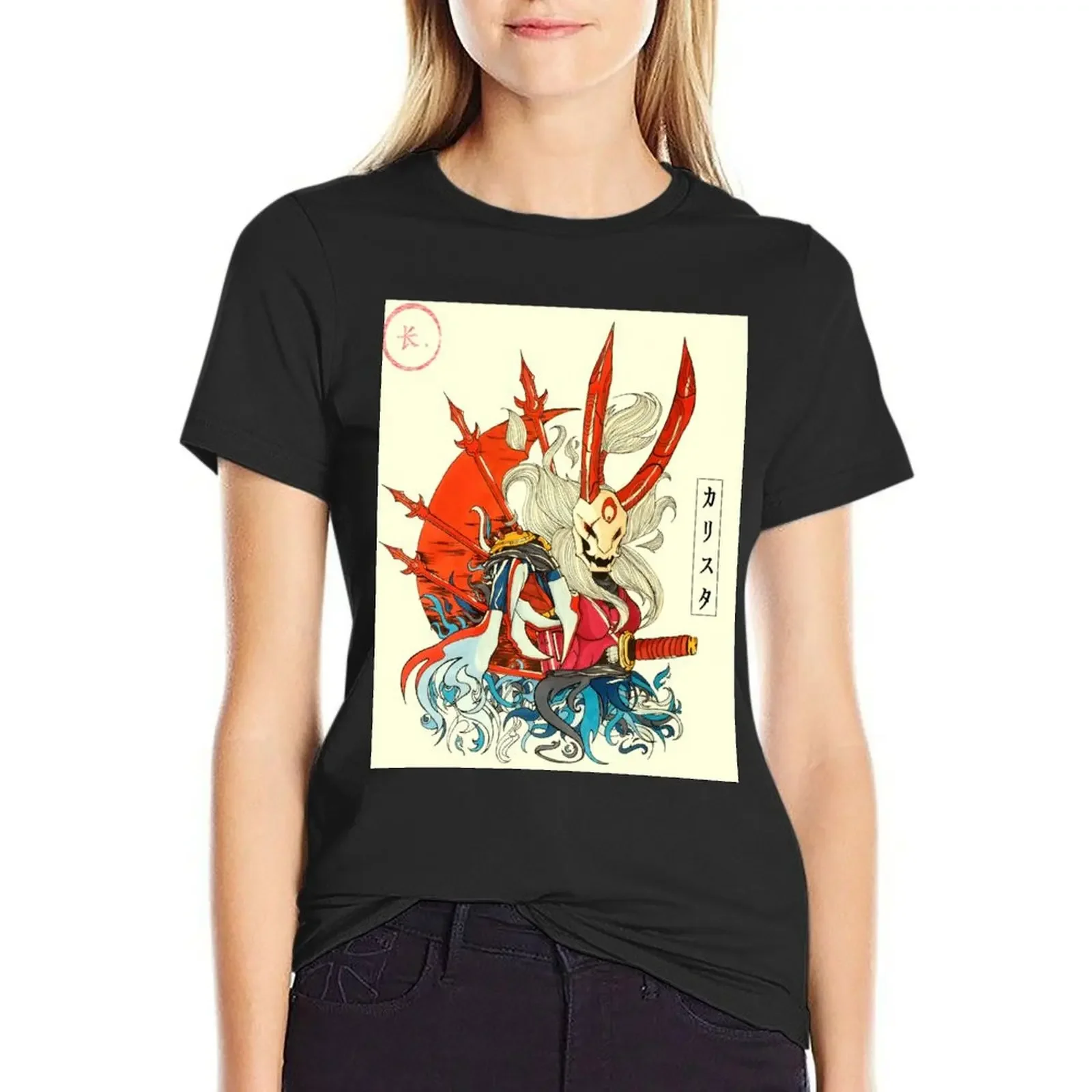 

Kalista Bloodmoon T-Shirt lady clothes quick drying Female clothing Women's clothing