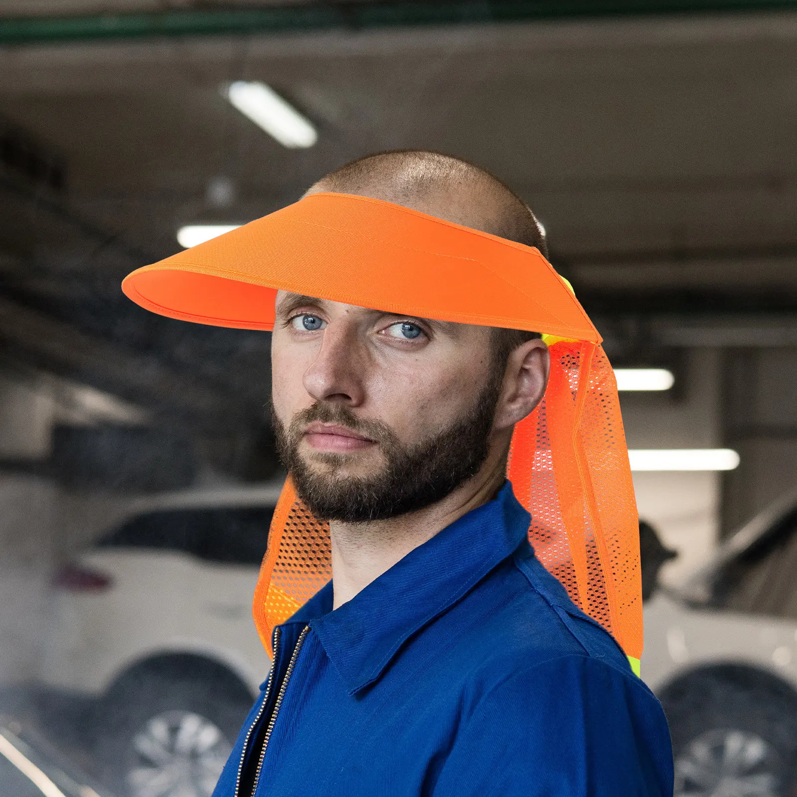 

Hard Hat Sun Shade Full Brim Professional Sun Visor Breathable Cooling Safety Hat Neck Shade Construction Outdoor Gardening