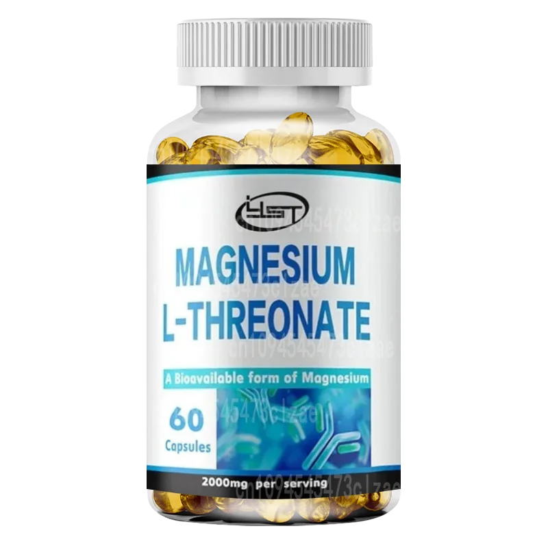 Magnesium L-threonate Capsules - Boosts Brain , Memory & , Sleep & Recovery, Reduces Fatigue