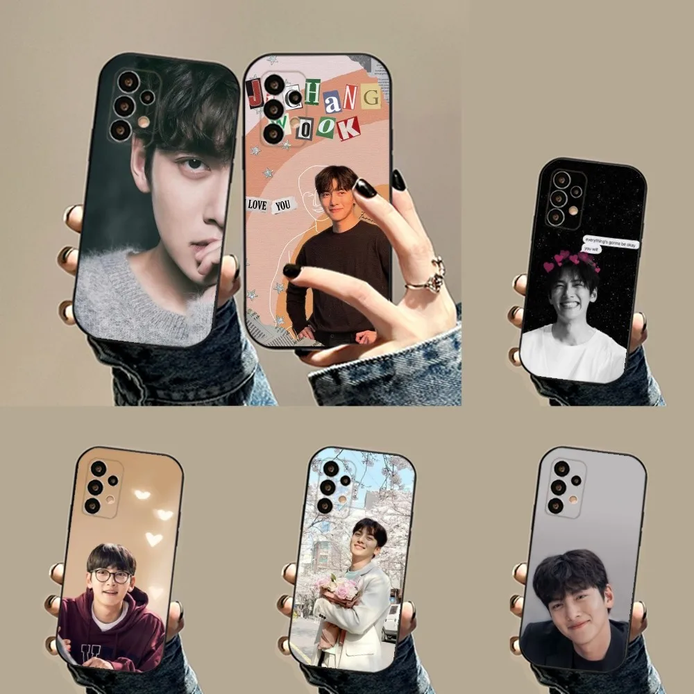 Korea Ji Chang Wook Actors Phone Case For Samsung S24,23,23,22,30,21,10,9,Note20 Ultra,Lite,Ultra,5G,Plus,FE,Black Soft Case