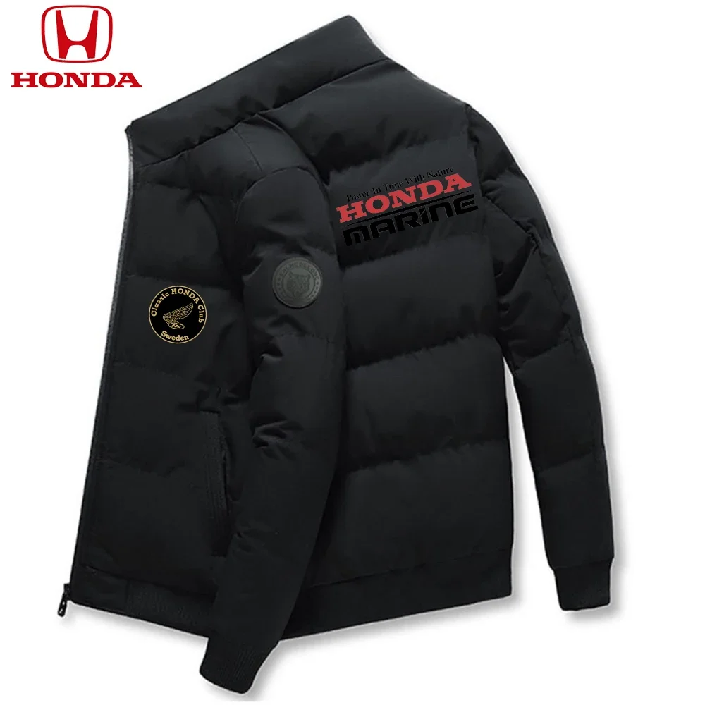Honda Men Down Jackets Parker Coat Parker Jacket 2025 New Thick Warm Winter Men's Puffer Casual Cold and Waterproof Clothing