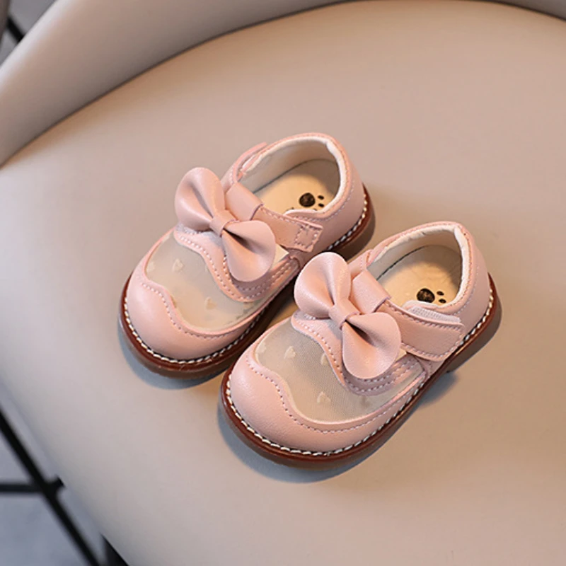 Girl Leather Walking Shoes Spring New Fashion Baby Princess Kid Party Dress Shoes for Girls Breathable Soft Soled Leather Shoes