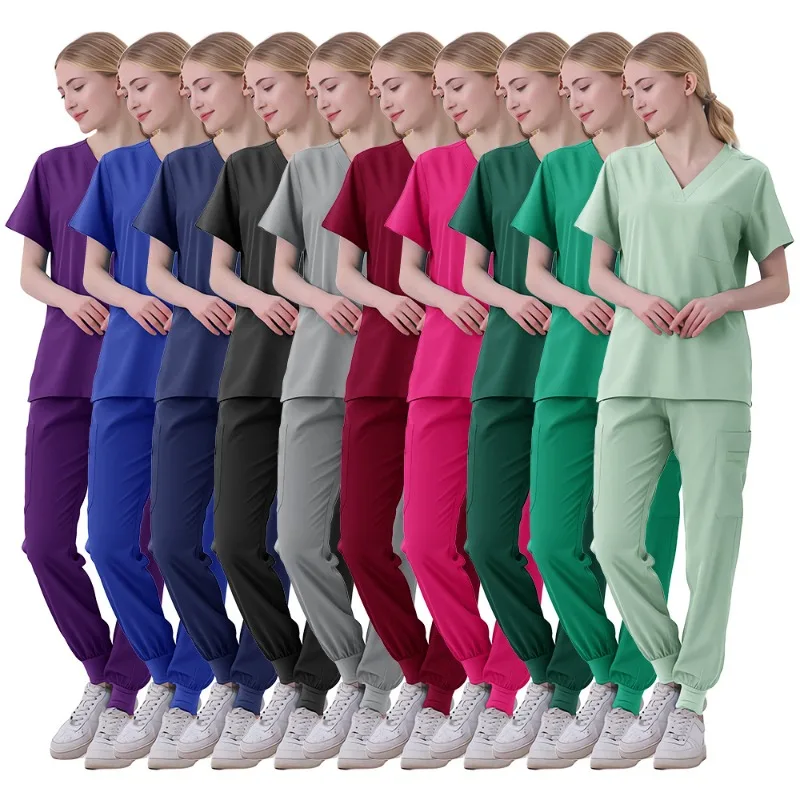 

Hand Washing Clothes Short Sleeves Hand Brushing Clothes Women's Pet Hospitals Beauty Salons Doctors' Work Clothes Uniforms