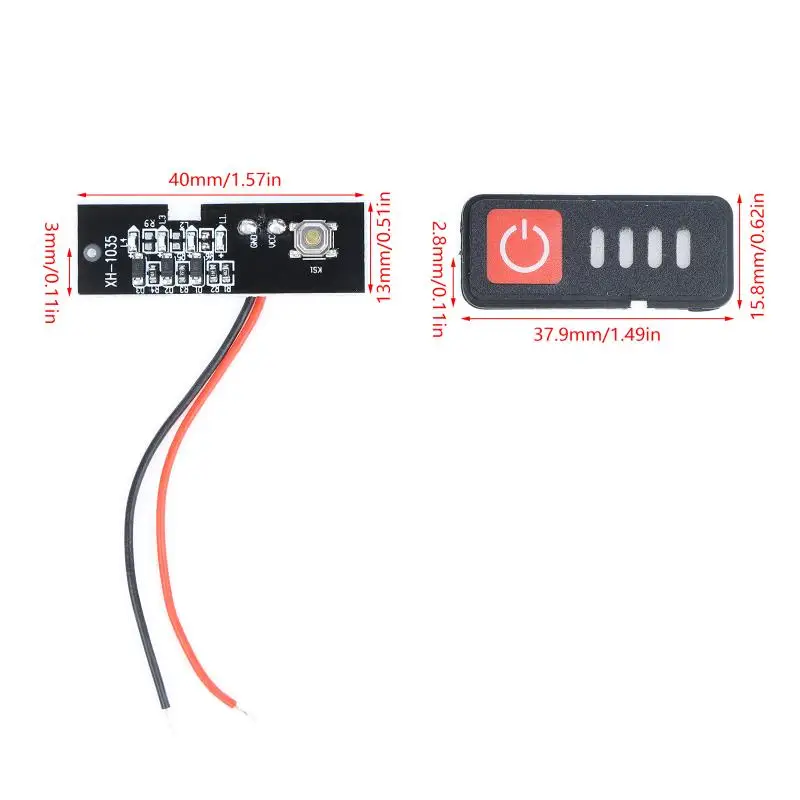 5S 18V 21V Digital Display Battery Capacity Indicator LED Module High Precision for Electric Garden Tool Power Status Monitor