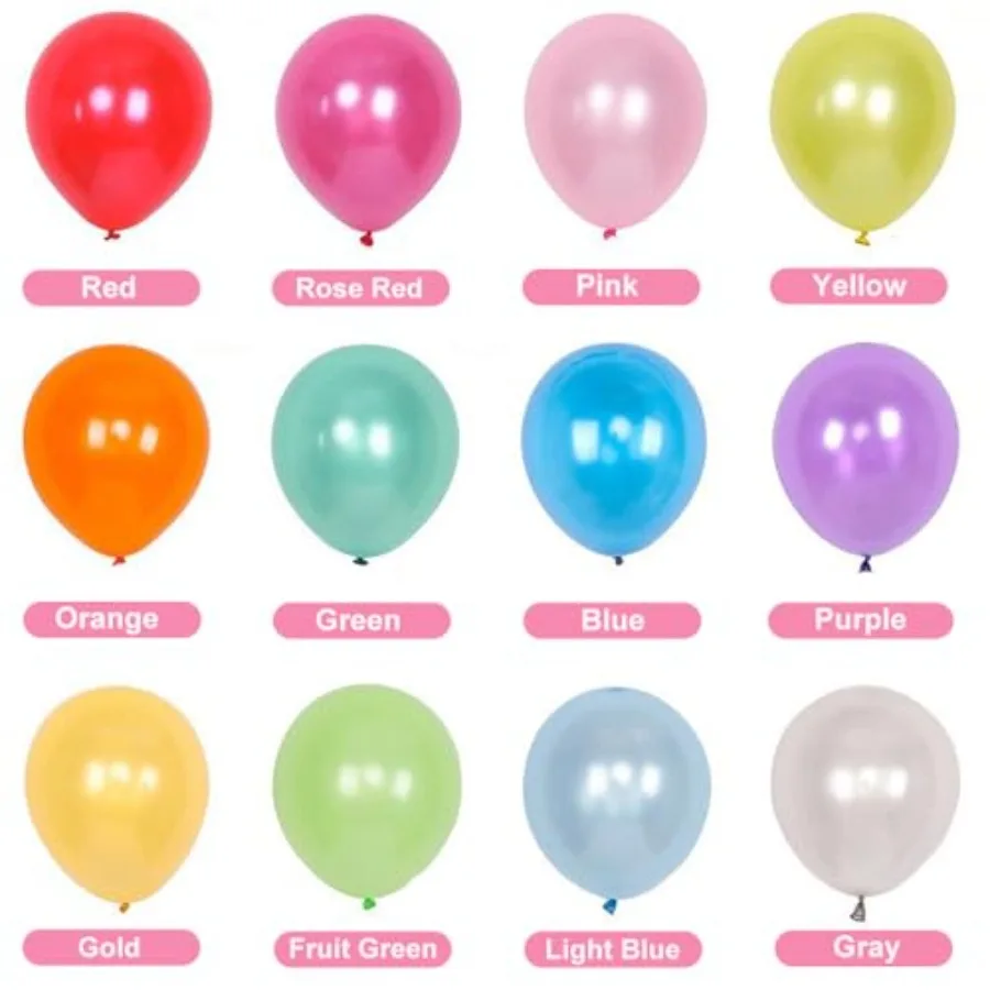 500 peças balões de látex arco-íris de cores sortidas pacote em massa para decorações de festa de aniversário de casamento durável e vibrante