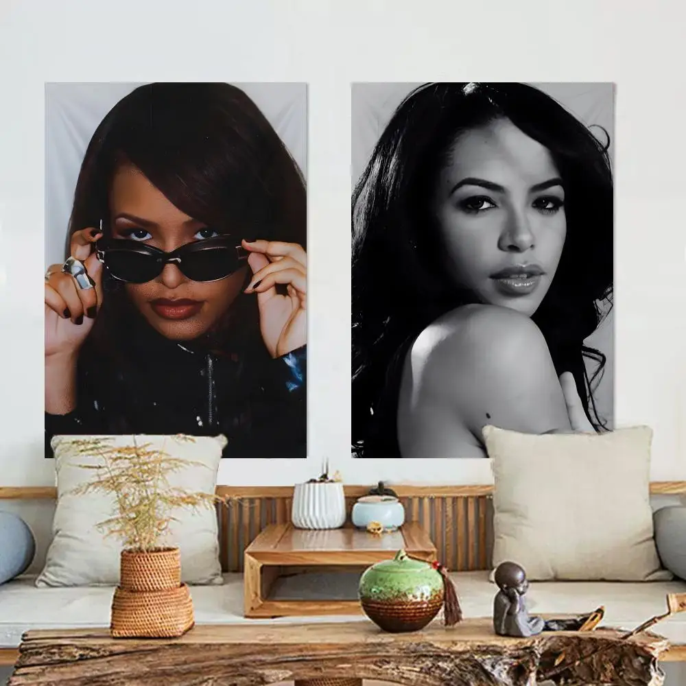 American Singer A-Aaliyah Tapestry For Indoor Outdoor Living Room Bedroom Patio Durable Versatile Decor All Weather Use