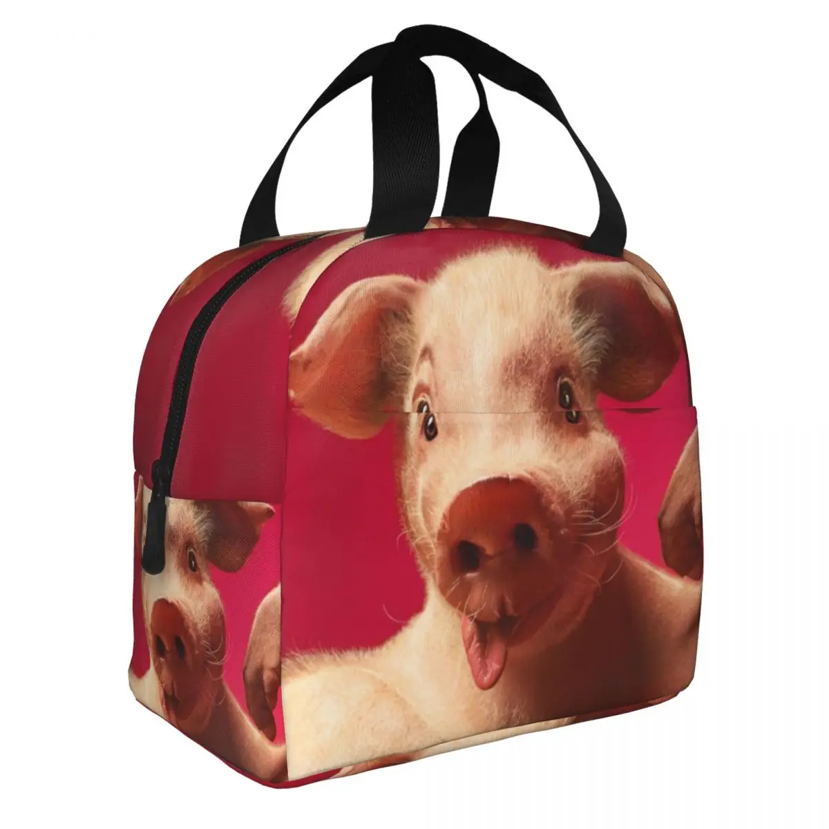 

Novelty Animal Pig Lunch Bento Bags Portable Aluminum Foil thickened Thermal Cloth Lunch Bag for Women Men Boy