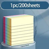 100/200sheets Colorful Sticky Notes School Stationery Student Scribed Sticky Notes Index Tabs Office Supply Sticky Notes 4