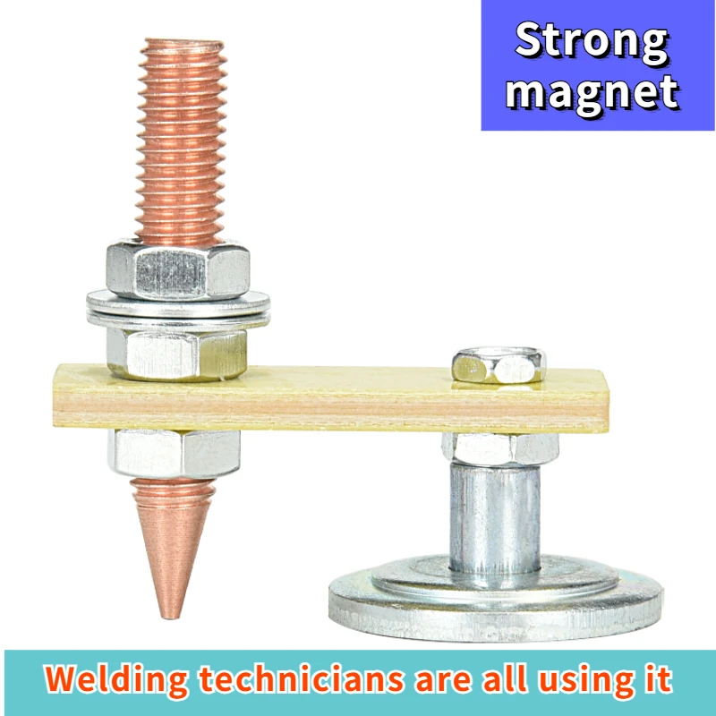 Single Welding Magnet Head Magnetic Welding Fix Ground Clamp Strong Magnetic  Support For Electric Welding Ground Tools Hot!