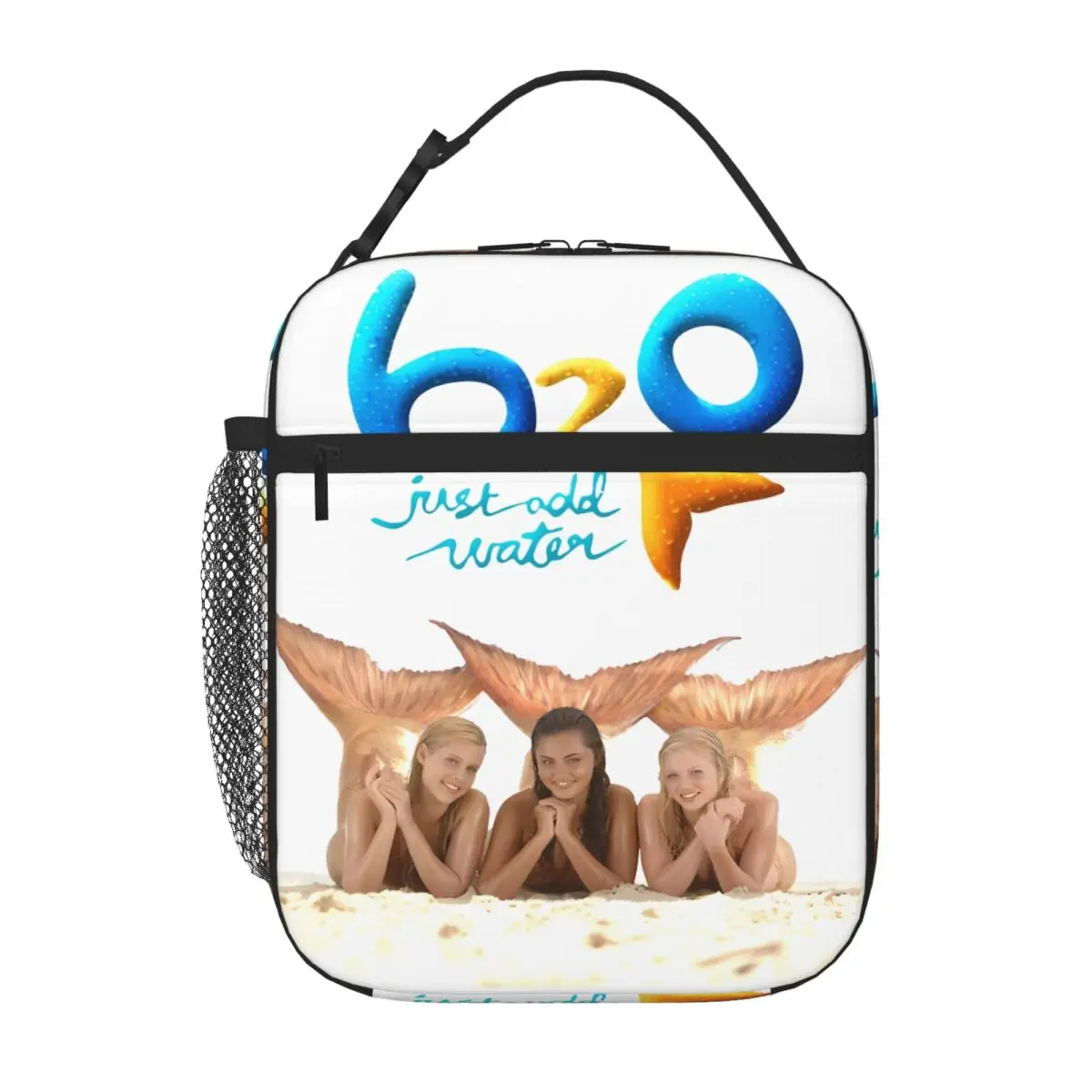 Bestselling H2O Just Add Water Mermaid Large Feminine Food Cooler Bag School Field Trip Carry Lunch Bag