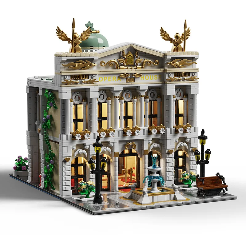 Opera House Lighting Building Set 8 Figure City Architecture Modulaire bouwstenen Assemblagemodel Kit Speelgoed Volwassenen Cadeau 4490PCS - afbeelding 2