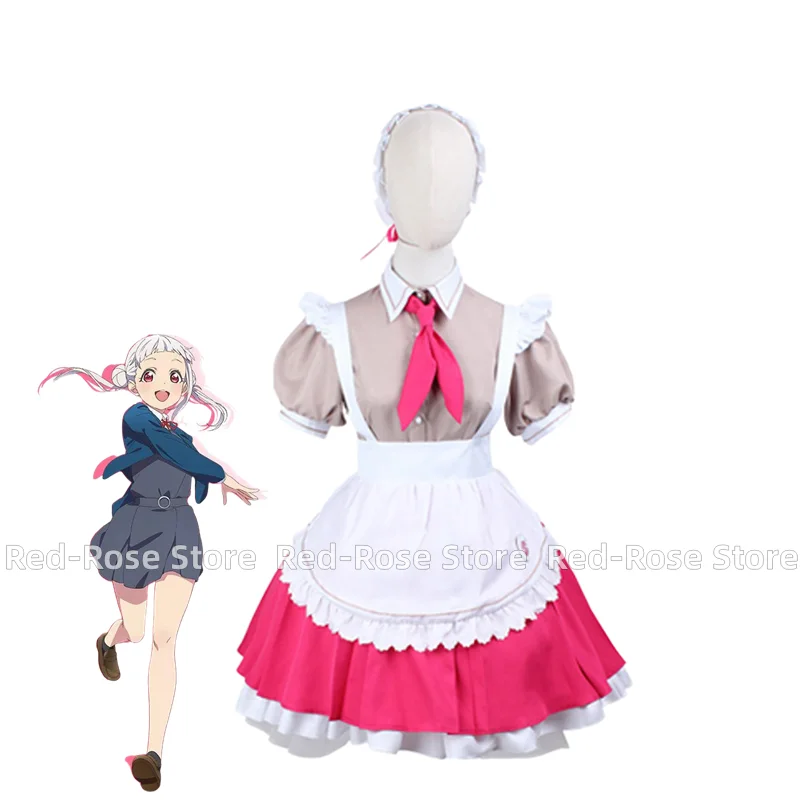 Tang Keke LoveLive Superstar!! Heanna supire Shibuya Kanon Maid Outfit Set completo vestito donna Halloween Party Costume Cosplay