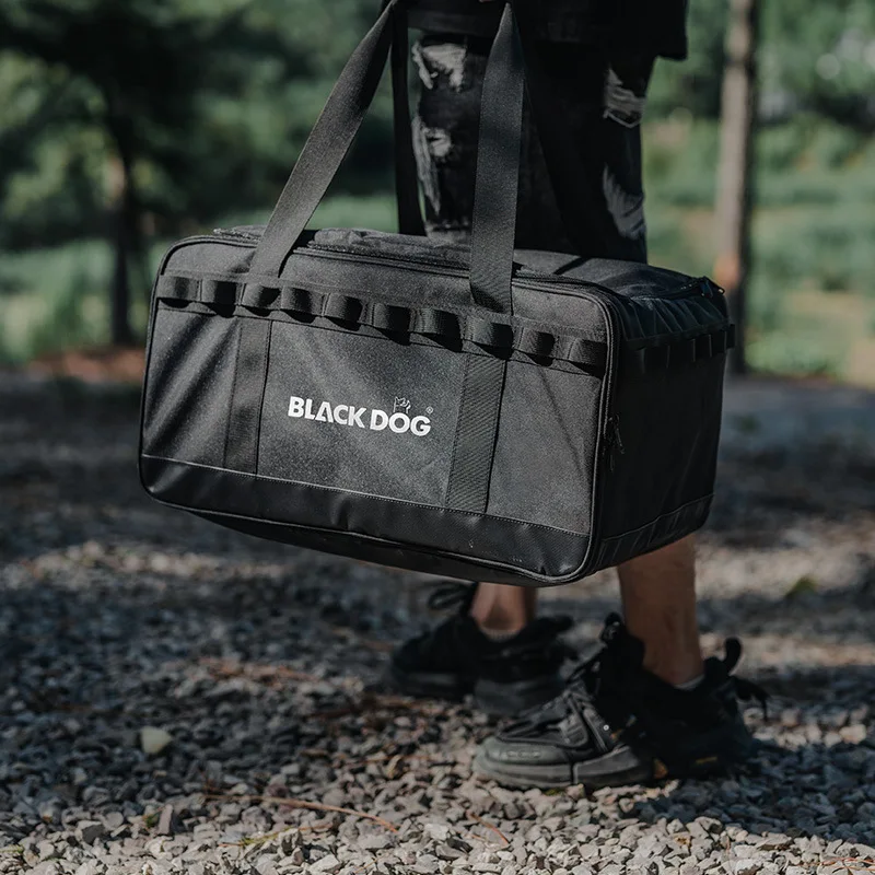 Black Dog Outdoor Camping Equipment Storage Box Spring Outing Sundries Bag Large Capacity 30L Storage Bag