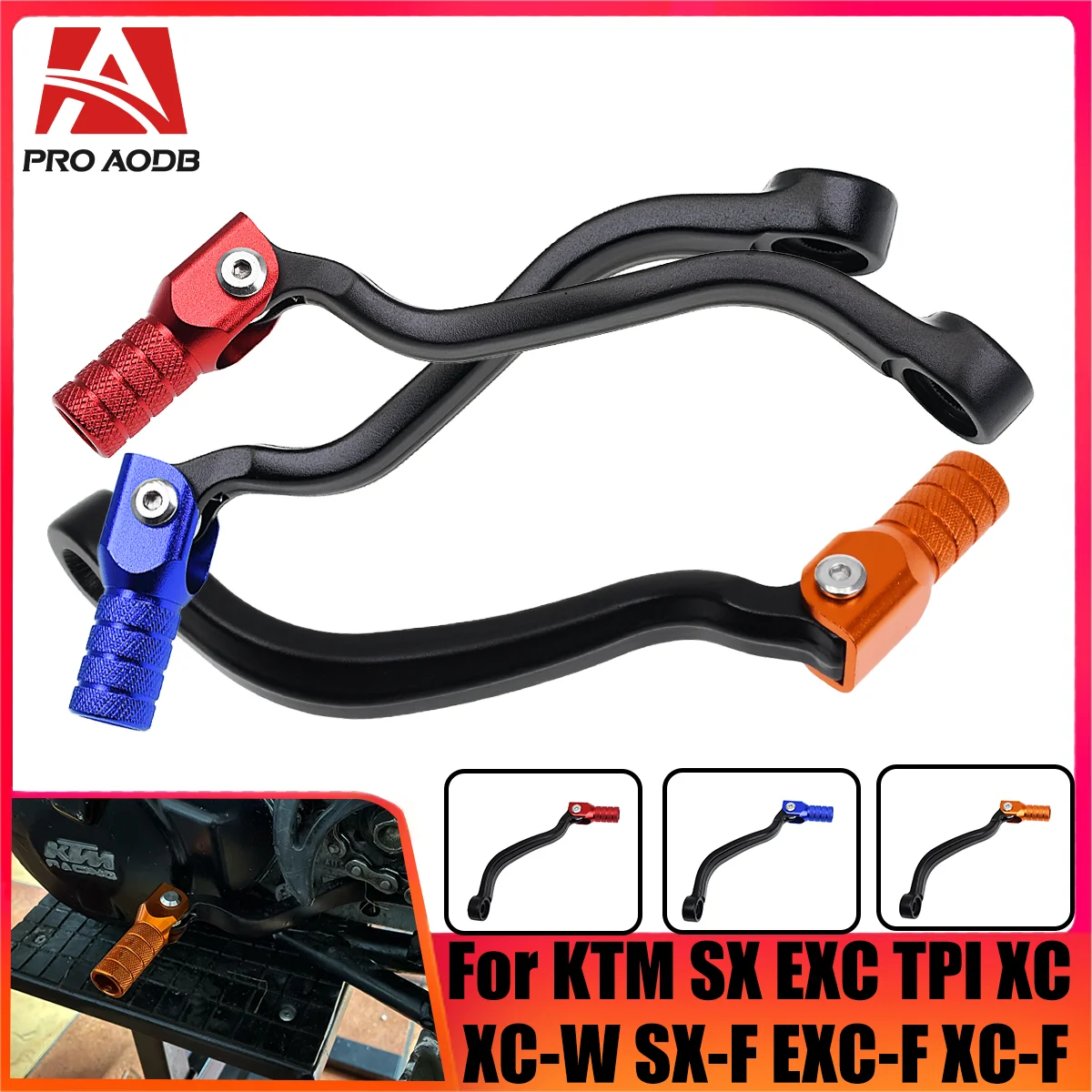 

Motorcycle CNC aluminum shift lever suitable For KTM EXC SX SXF XC XCF XCW for Husqvarna FC FE FX FC250 FC350 FE250 FE350 FX350