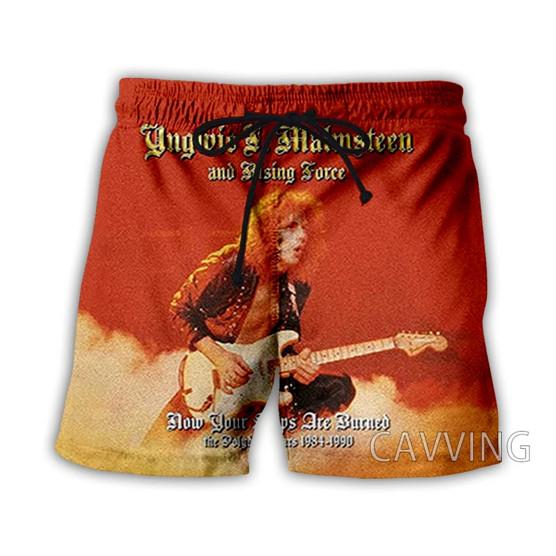 New Fashion Women/Men's 3D Print  Yngwie-Malmsteen  Summer Beach Shorts  Streetwear Men Quick Dry Vacation Casual Shorts