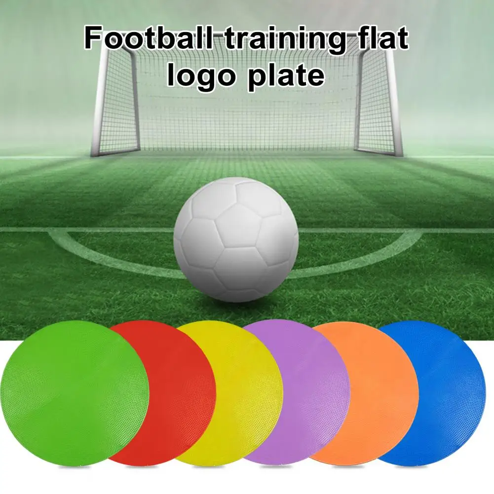 12Pcs Spot Markers coni da campo piatto pennarelli flessibili per agilità di colore brillante marcatori da pavimento antiscivolo da calcio piatto