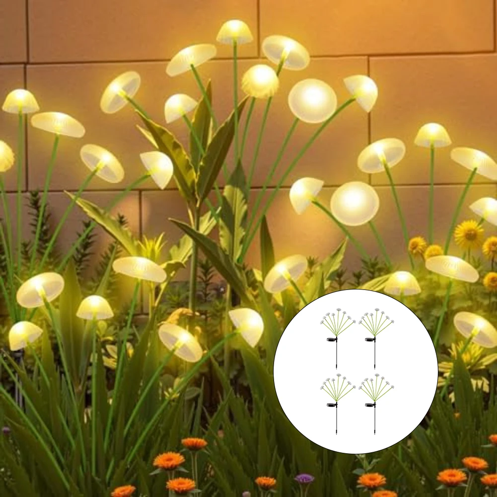

LED Solar Lights Waterproof Fairy Firefly Decor Outdoor Garden Courtyard Landscape Lights Xmas Holiday Lawn Decoration Light