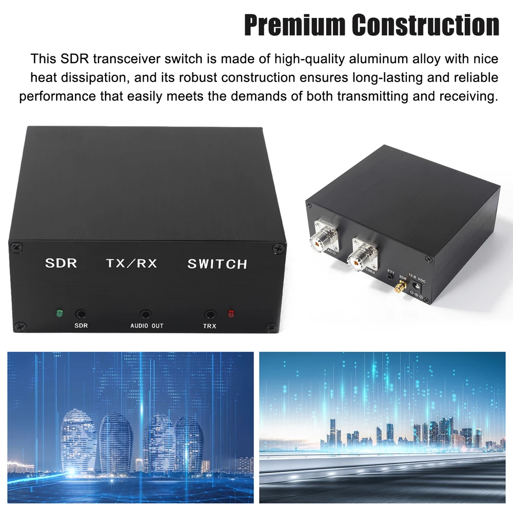 جهاز الإرسال والاستقبال SDR جهاز تبادل هوائي TR ، تبديل ، حماية التفريغ ، مفتاح الإرسال والاستقبال من سبائك الألومنيوم ، من من من من ، من ، من ، مليون وات ، جهاز MHz