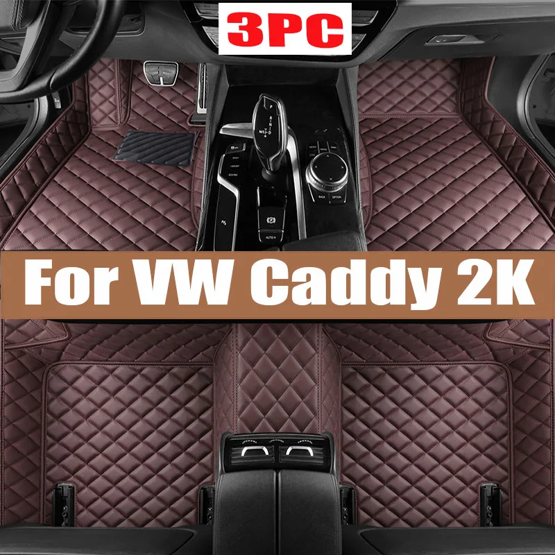 Car Mats For VW VW Caddy 2K 2015~2019 Waterproof Accesorios Para Auto Car Floor Mats Tapetes Para Carro Car Accessories