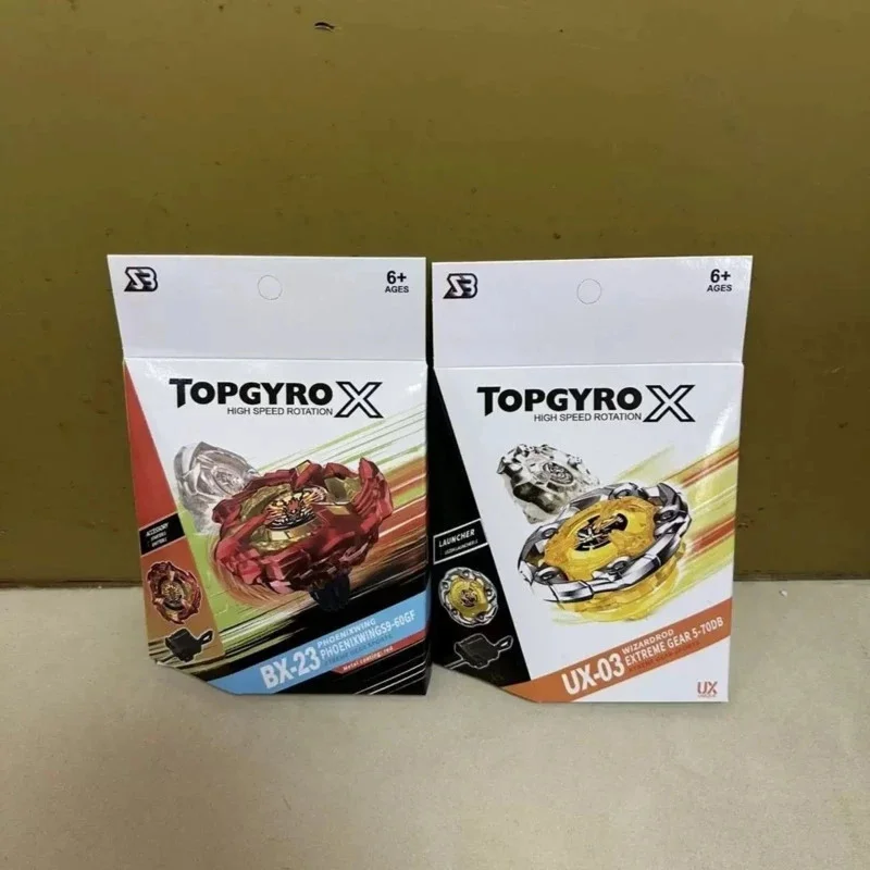 Metal Spinning Top Gyro High Speed, Rotation Battle Set Alloy Launcher Kids, Toys UX-01 UX-03 UX-15 Boy Birthday, Christmas Gift