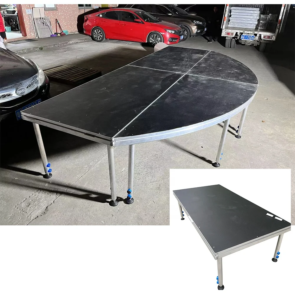 Aluminum Mobile Portable Plywood Stage Platform For Outdoor Fashion Event