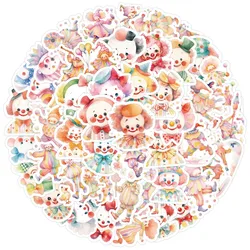 50PCS New Cute Clown Stickers Cartoon Graffiti Stationery iPad Computer Suitcase Bottle Guitar Wall Sticker Toy Decoration