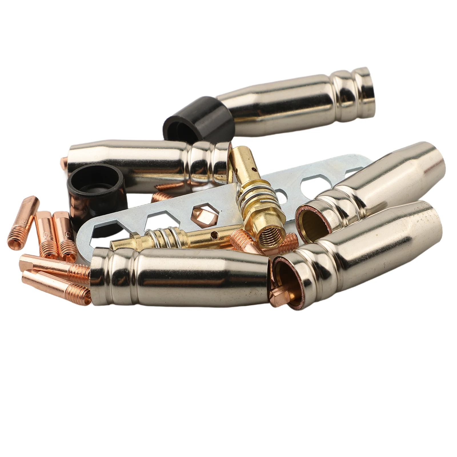 

For MIG Welder Consumable Accessory Kit 20 Pieces Including Nozzles Contact Tips Holders for 15AK Welding Machines up to 180A