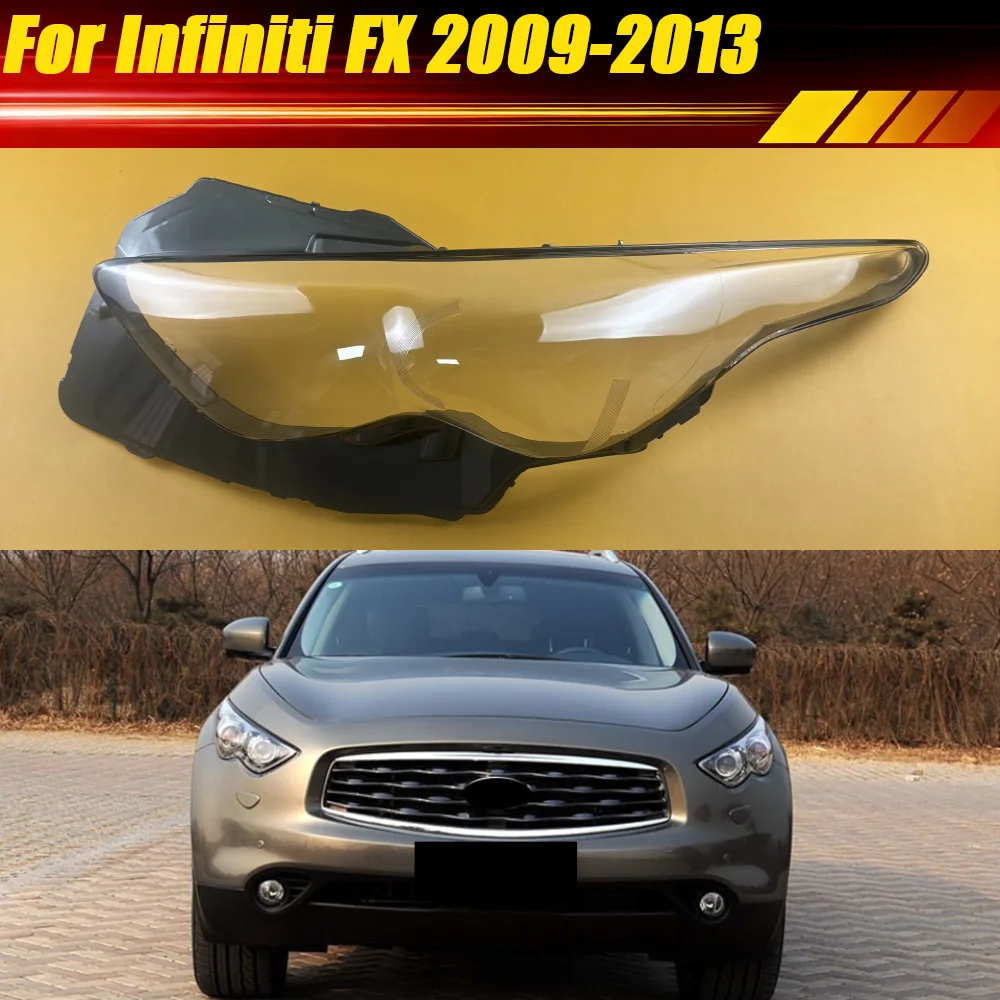 

For Infiniti FX FX35 FX50 2009 2010 2011 2012 2013 Headlight Cover Lamp Shade Headlamp Shell Lampshade Mask Lens Plexiglass