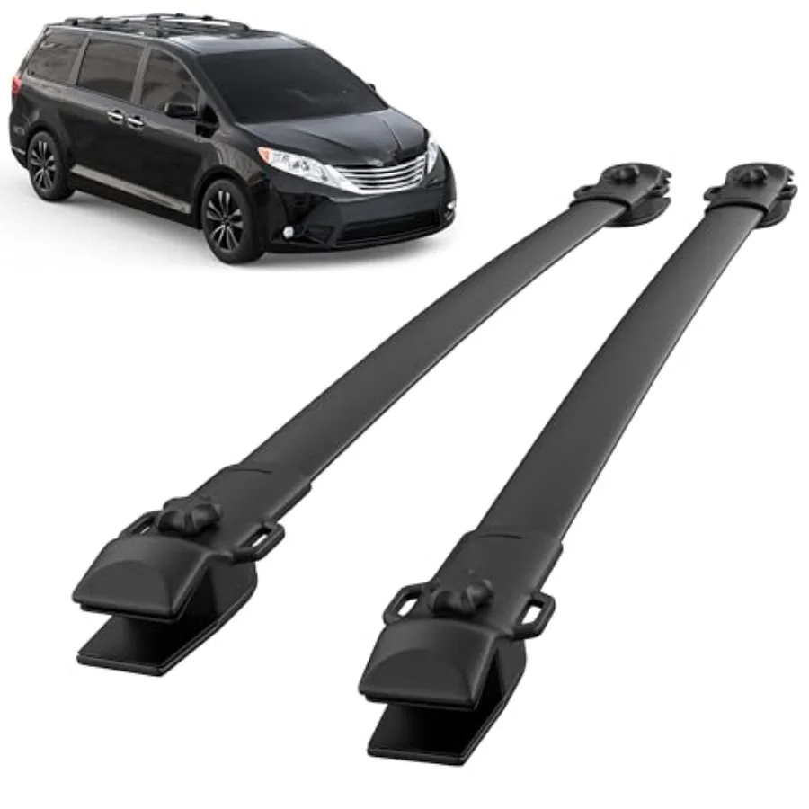 

Aluminum Roof Rack Cross Bars 165lbs Load Capacity for 2011-2020 Sienna Compatible with Rooftop Luggage Carrier Bike Canoe Kay