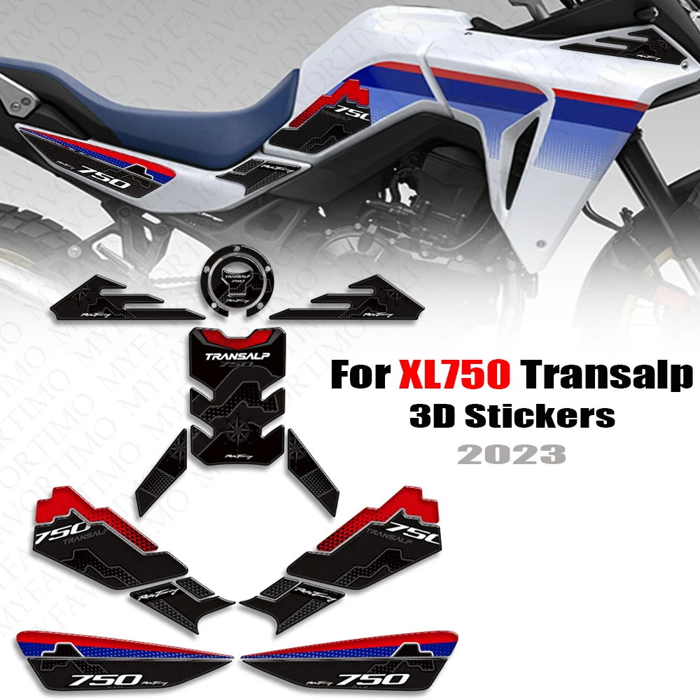 2023 xl 750 transalp decalques da motocicleta para honda xl750 transalp almofada do tanque de combustível adesivos kit proteção tampa do tanque óleo combustível