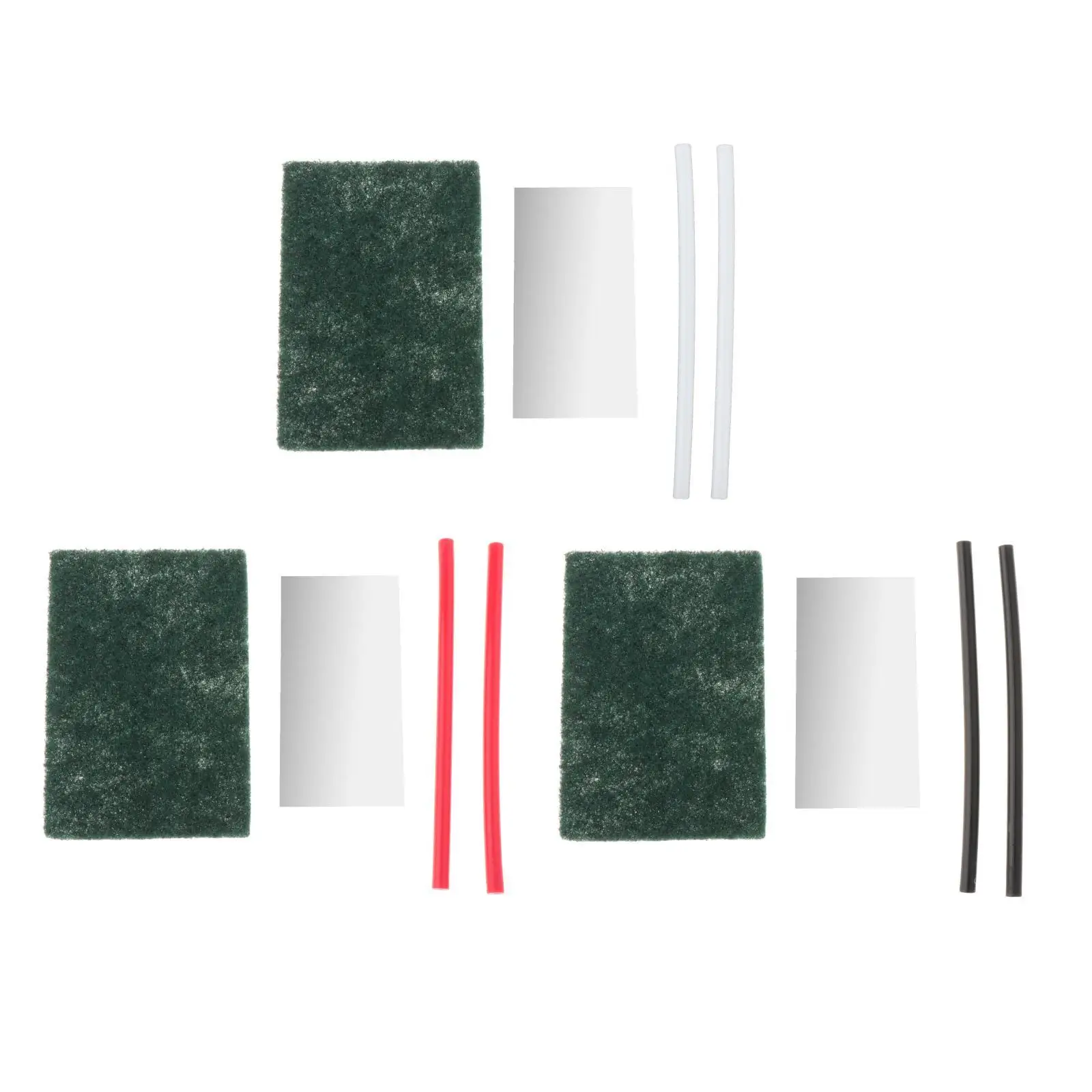 Pro Ski Base Repair Set Featuring Metal Scraper Buffing Pad and Two Repair Sticks Snowboard Tuning Gear for DIY