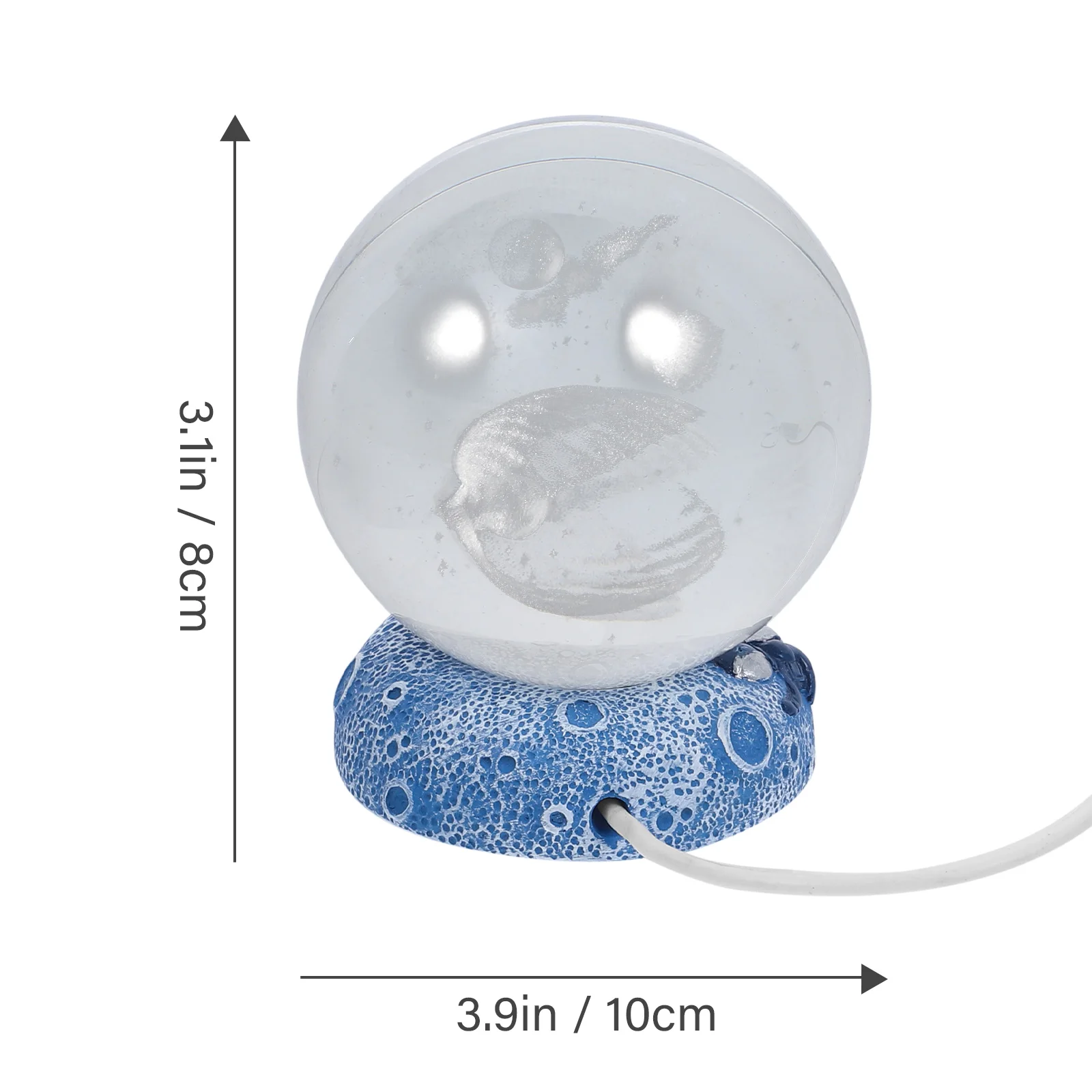 

3D Crystal Night Light Color-Changing Led Lamp Decor For Bedroom Home Bar Shop Stable Base Small Size Ball Night