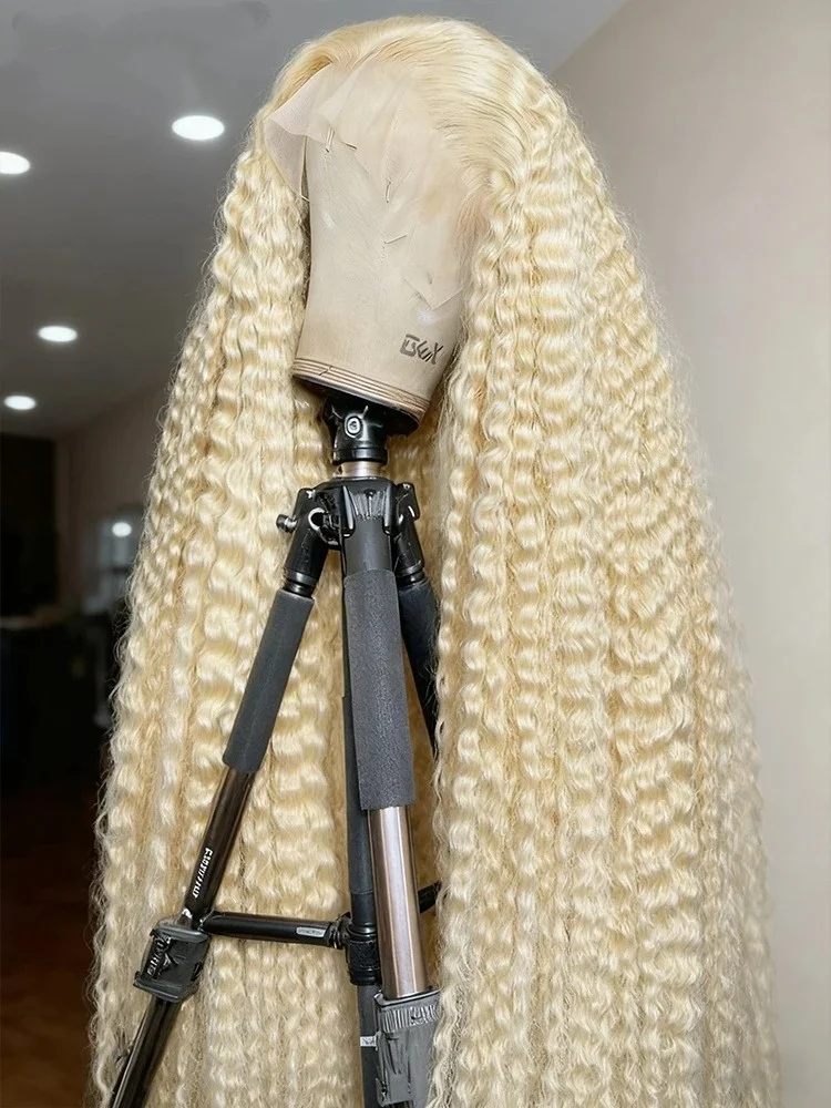 

200 Density 613 Blonde 13x6 Lace Front Human Hair Wigs Loose Deep Wave 40 Inch 13x4 Curly Lace Frontal Wig Brazilian For Women