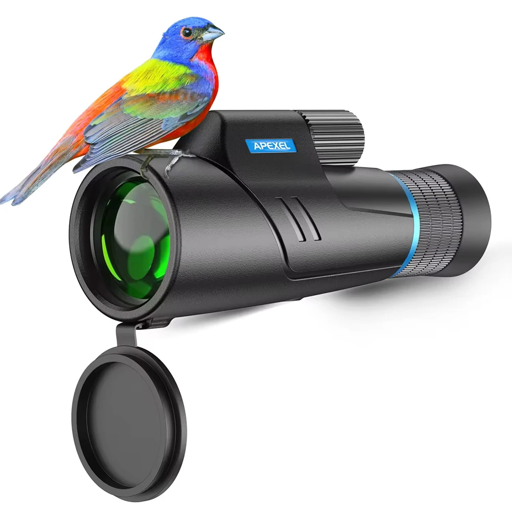 Smartphone Single Eye 10-20x50 High Power Telescope Outdoor Bird Watching Hunting Zoom Single Eye Telescope