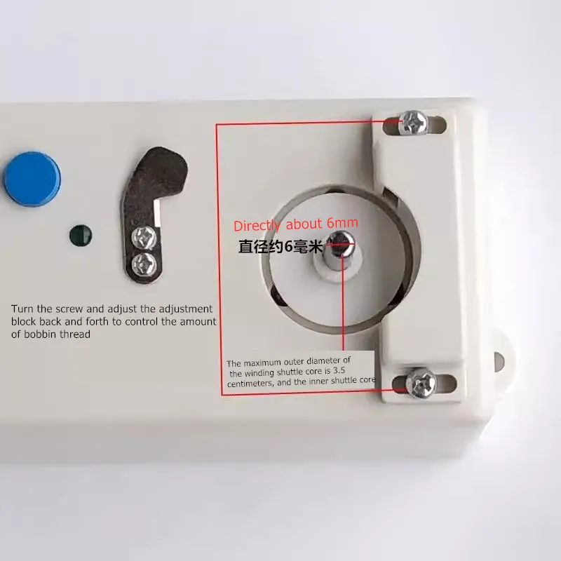 Imagem -06 - Máquina de Enrolamento Elétrica Inteligente Carro Plano Bordado Alta Velocidade Núcleo de Lançadeira Linha Inferior Rebobinador Ferramenta de Costura Acessórios