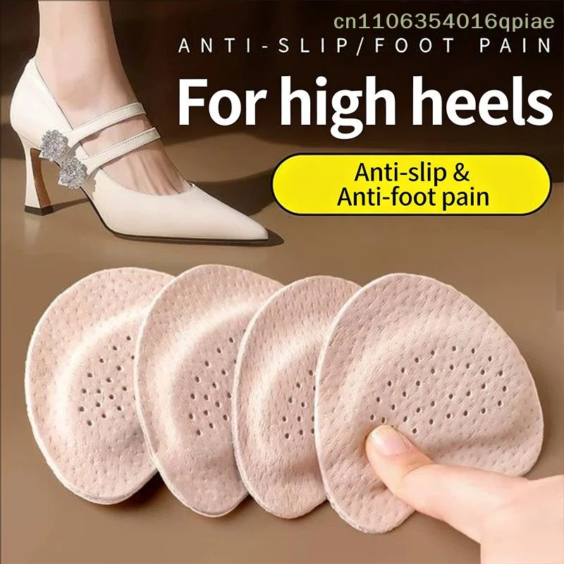 （Summer4）Forefoot Pads For Sandals Anti-slip Pain-relieving Self-adhesive Backing Summer Single Shoes High Heels Half-size Pads