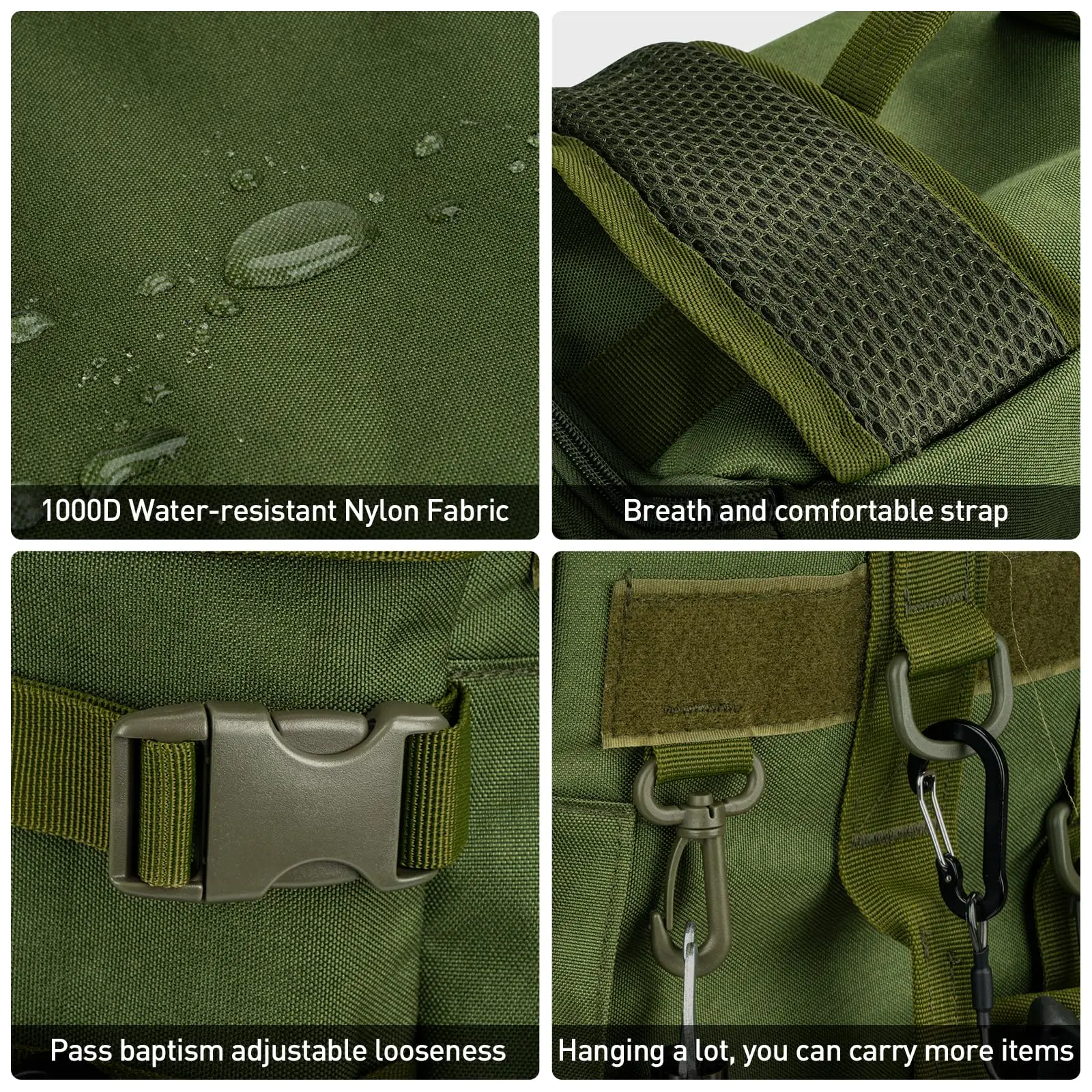 Mochila de pesca táctica con soporte para caña y cajas de aparejos - imagen 5