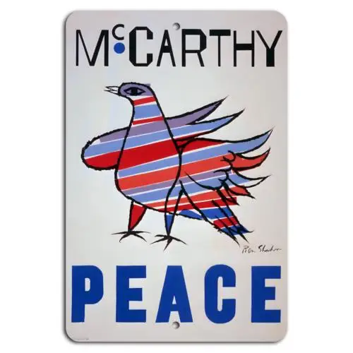 McCarthy for Peace: Vibrant Freedom Sign-Aluminum-tin sign
