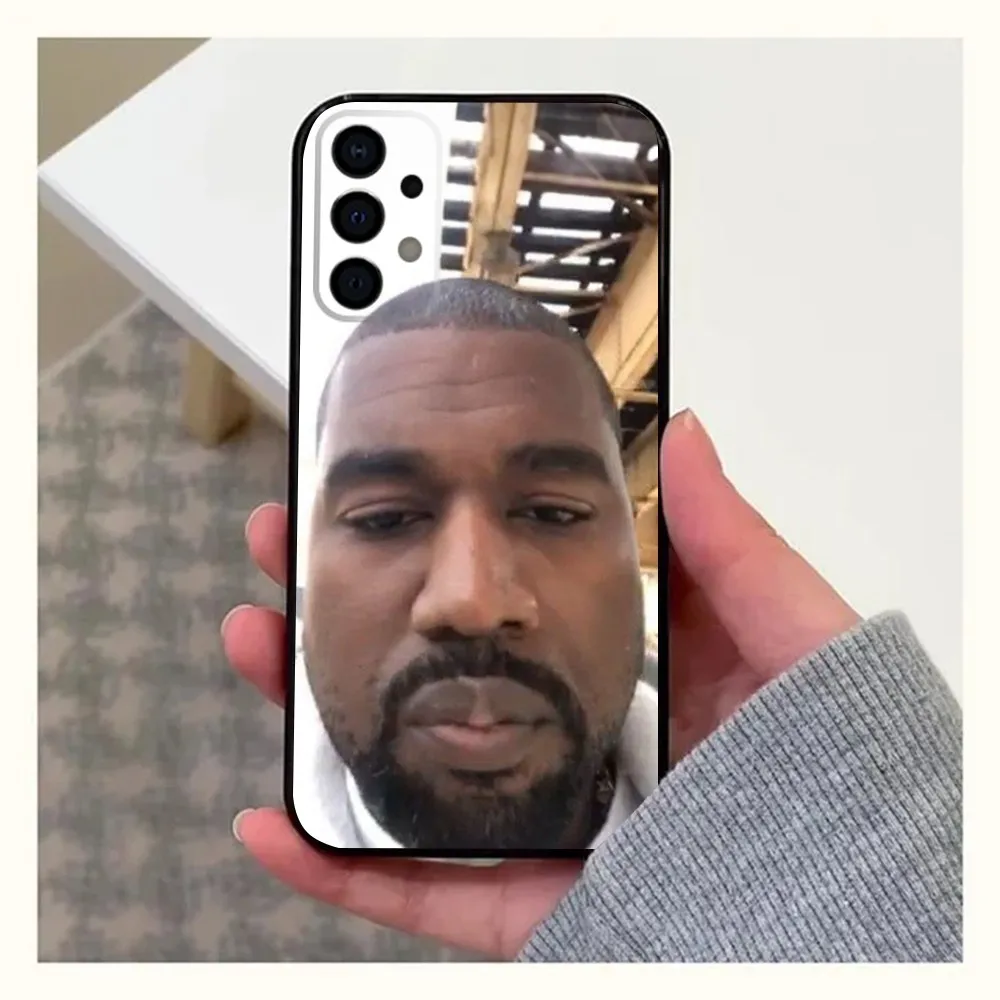 K-Kanye W-West Funny Phone Case For Samsung Galaxy A13,A21s,A22,A31,A32,A52,A53,A71,A80,A91 Soft Black Shell