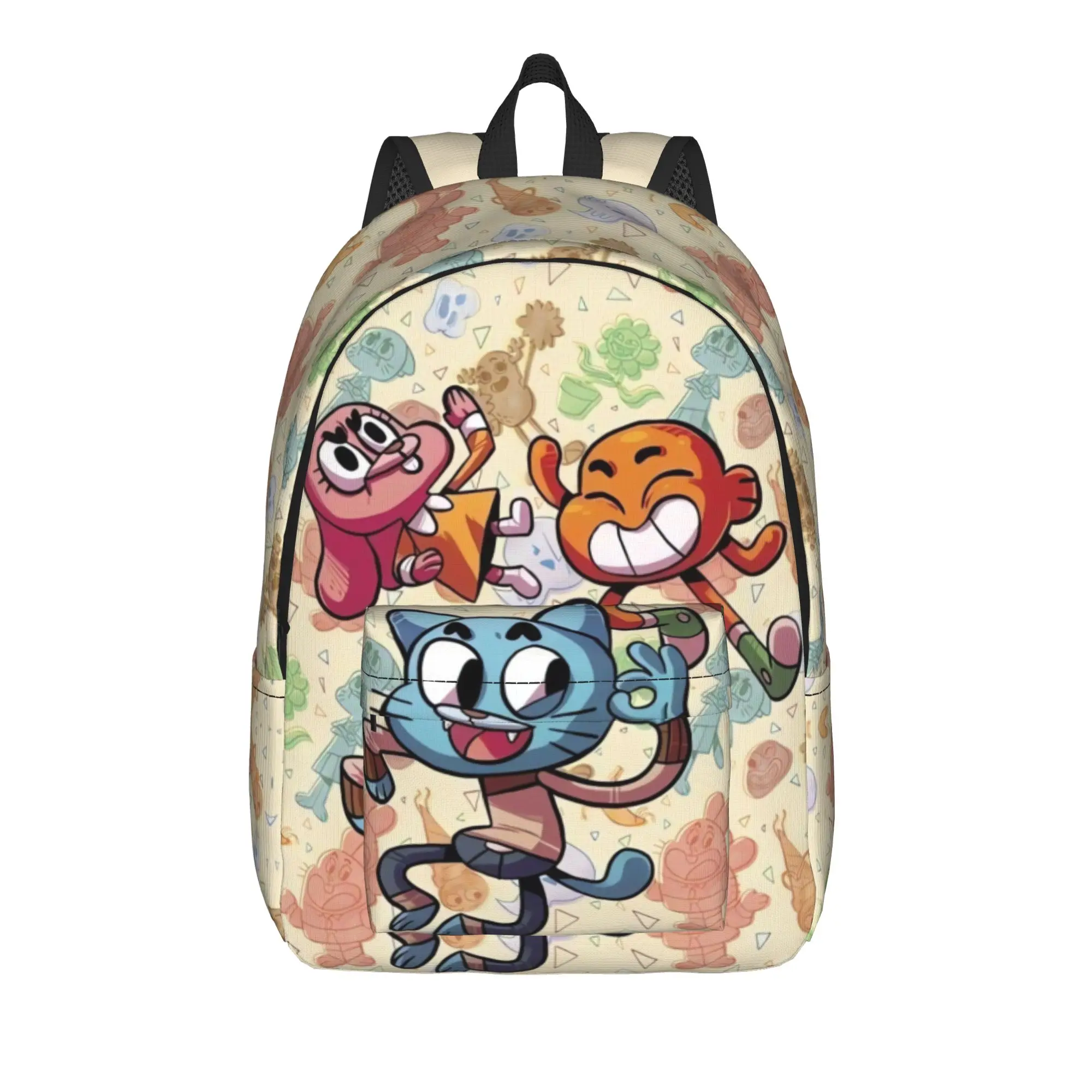 Gumball Gum Ball Watterson Amazing Cartoon Backpack  Casual Backpacks Teen Outdoor Breathable School Bags Colorful Rucksack