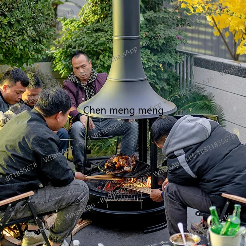 Outdoor courtyard hotel enclosure heating tea outdoor camping barbecue heating enclosure E136