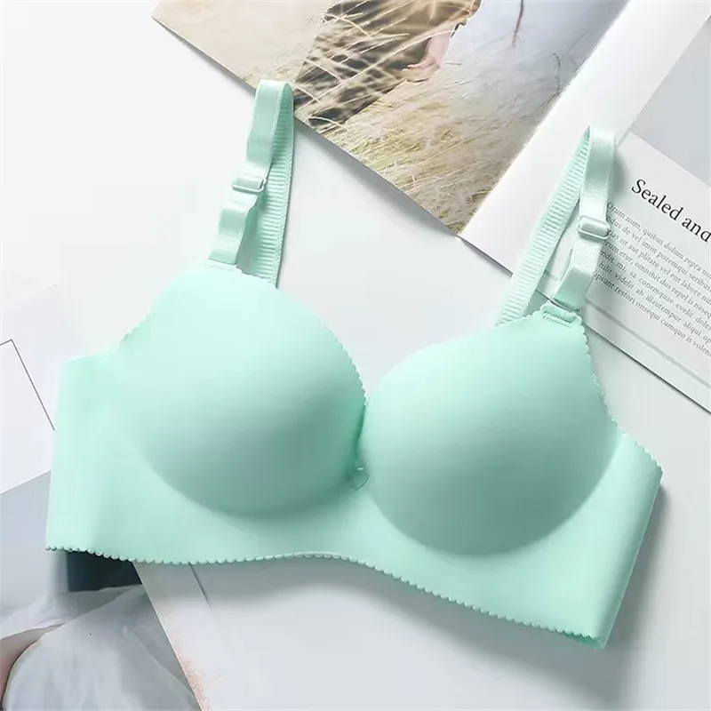 Komfort Wireless Bhs für Frauen Unterwäsche Nahtlose Feste Rosa Schwarz Bhs Top Sexy Dessous Push-Up Bralette Weibliche Intimates