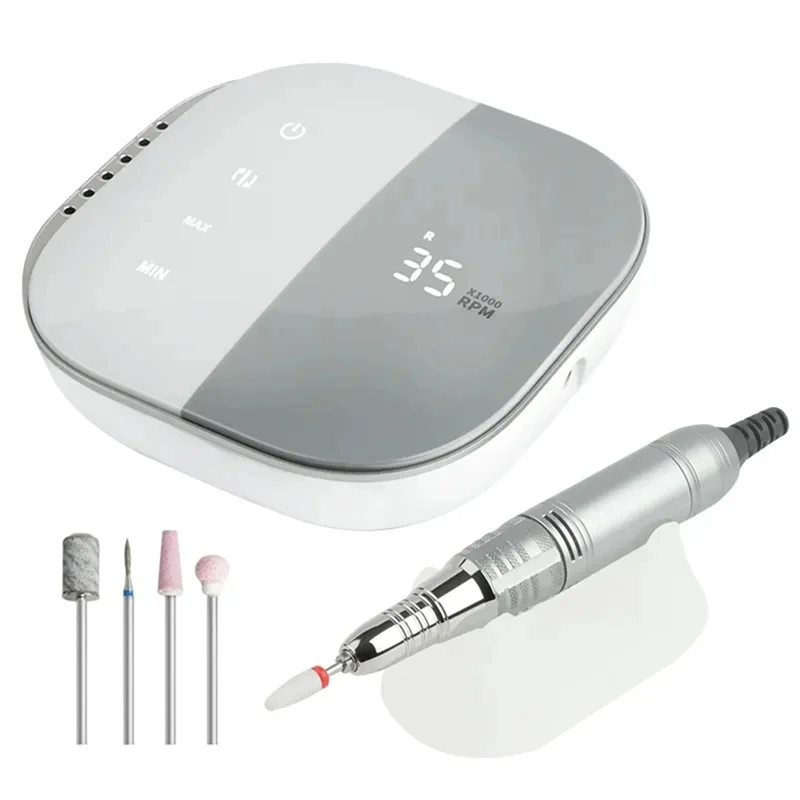 

35000 RPM Electric File Electric Portable Nail Polish Machine Metal Manicure Pen EU Plug