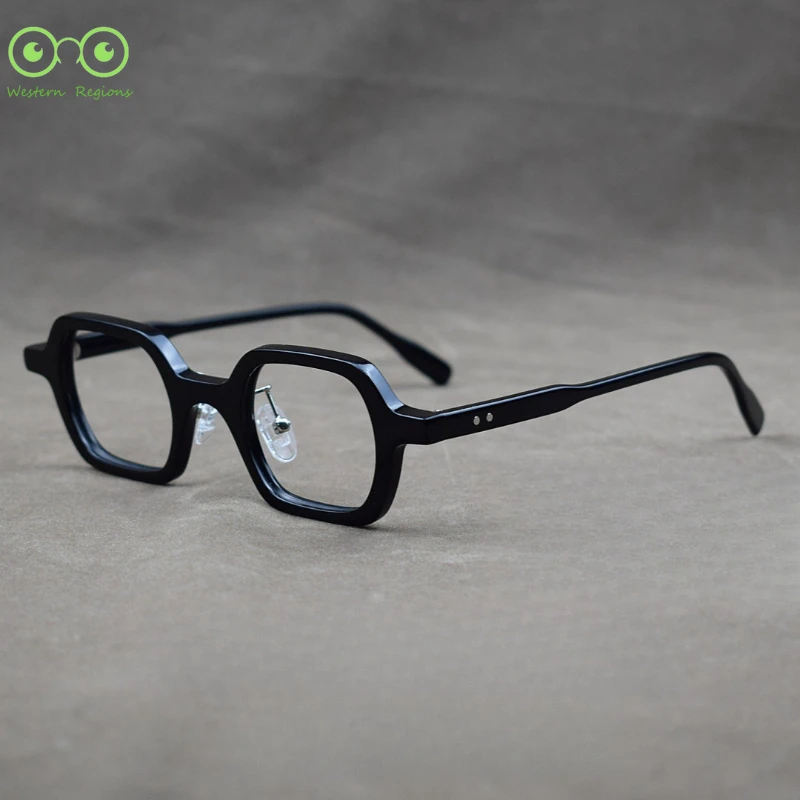 Caja pequeña retro literaria coreana para hombres y mujeres, montura de gafas con sílabas de tendencia de moda literaria con miopía clásica